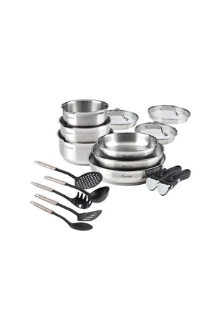Batería de cocina de acero inoxidable - 16 piezas