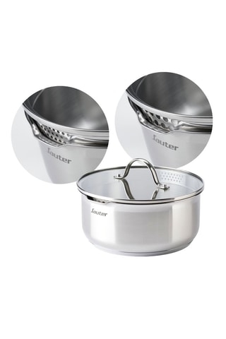 Batería de cocina de acero inoxidable 304 - 10 piezas