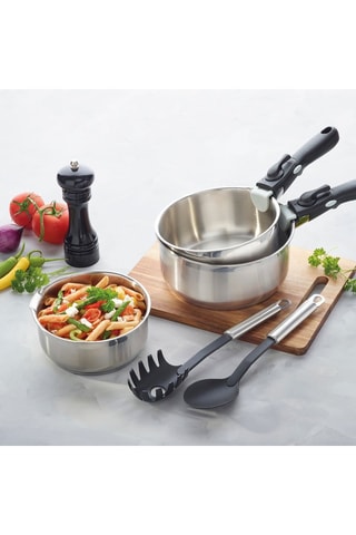 Batería de cocina de acero inoxidable 304 - 10 piezas