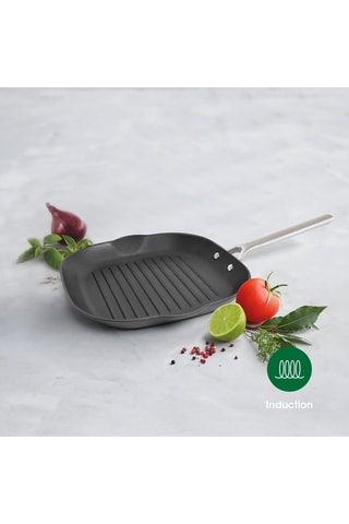 Grill de acero fundido con revestimiento cerámico - 28 cm