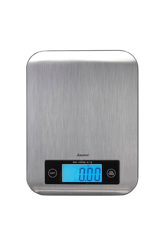 Báscula de cocina eléctrica de acero inoxidable - 21,5 x 16,5 x 1,6 cm