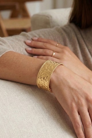 Manchette - Plaqué or jaune