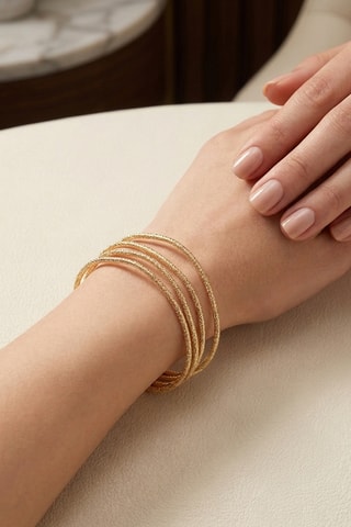 3 joncs - Plaqué or jaune