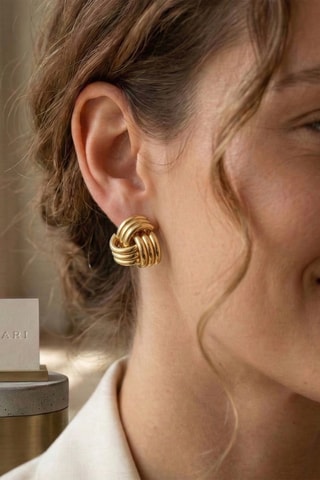 Puces - Plaqué or jaune