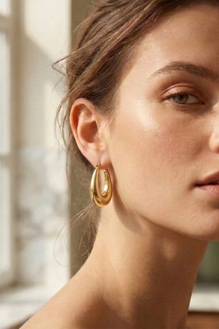 Créoles - Plaqué or jaune