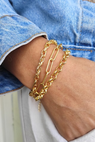 Bracelet doré à l’or fin jaune