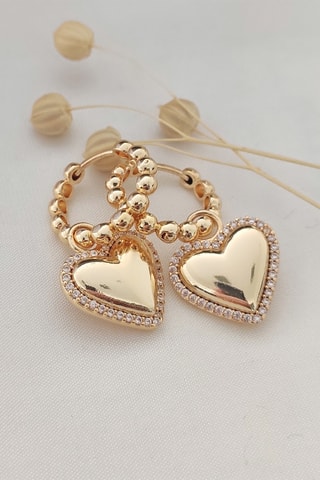 Boucles d'oreilles asymétriques Plaqué or jaune