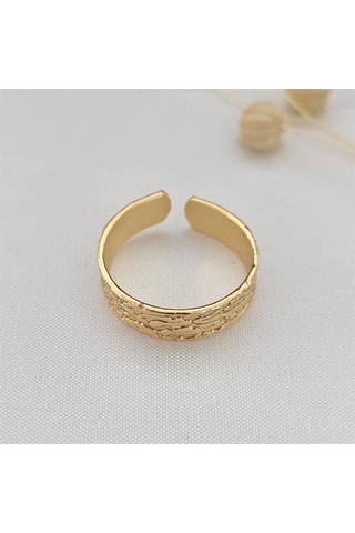 Bague ajustable - Laiton plaqué or