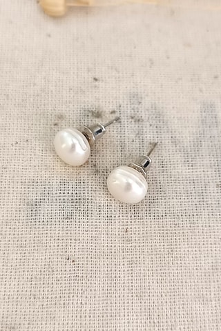 Puces - Plaqué or jaune et perles de culture