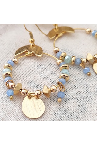 Boucles d'oreilles - Laiton plaqué or & perles