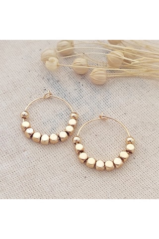 Boucles d'oreilles - Laiton plaqué or