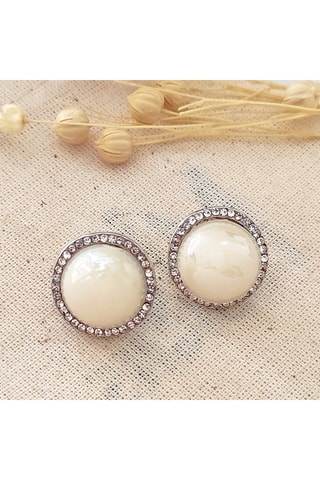 Boucles d'oreilles - Laiton plaqué or & zircons