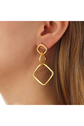 Boucles d'oreilles - Laiton plaqué or