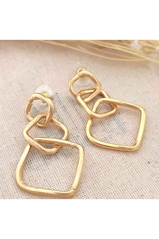 Boucles d'oreilles - Laiton plaqué or