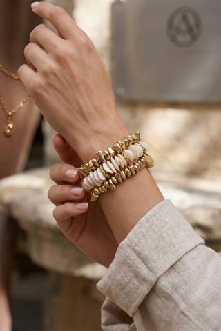 3 bracelets - Plaqué or jaune