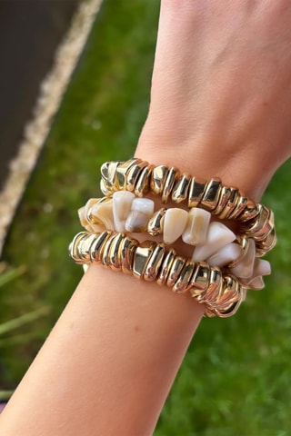 3 bracelets - Plaqué or jaune