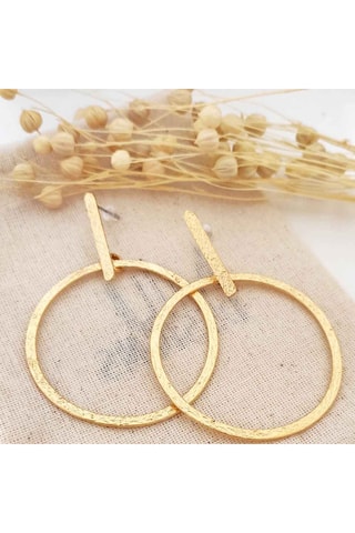 Boucles d'oreilles - Laiton plaqué or