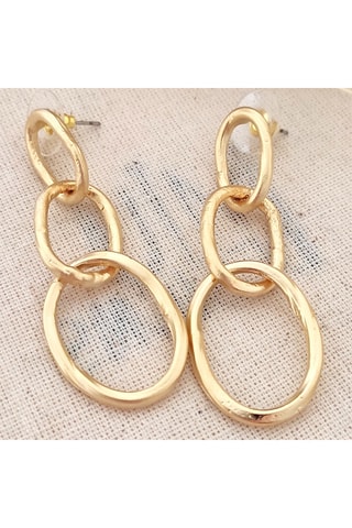 Boucles d'oreilles - Laiton plaqué or