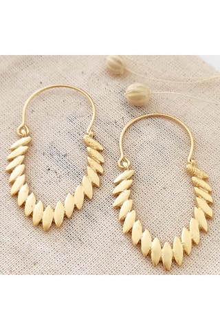 Boucles d'oreilles - Laiton plaqué or