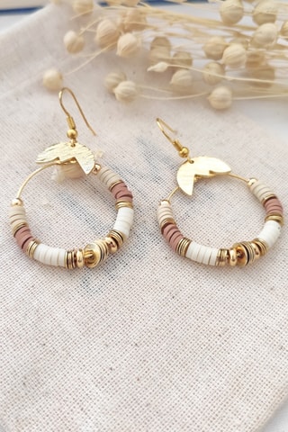 Boucles d’oreilles dorées à l’or fin jaune