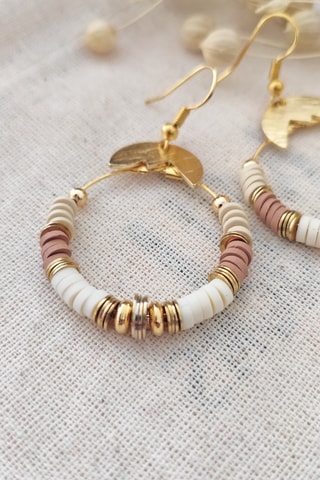 Boucles d’oreilles dorées à l’or fin jaune