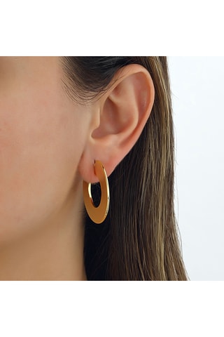 Demi créoles - Laiton plaqué or