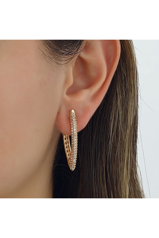 Boucles d'oreilles - Laiton plaqué or