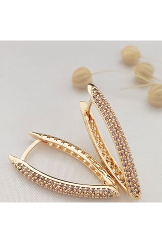 Boucles d'oreilles - Laiton plaqué or