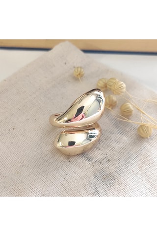 Bague ajustable - Laiton plaqué or