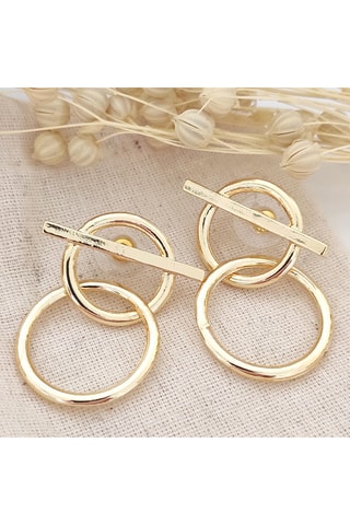 Boucles d'oreilles - Laiton plaqué or