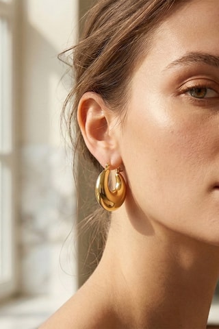 Créoles - Plaqué or jaune