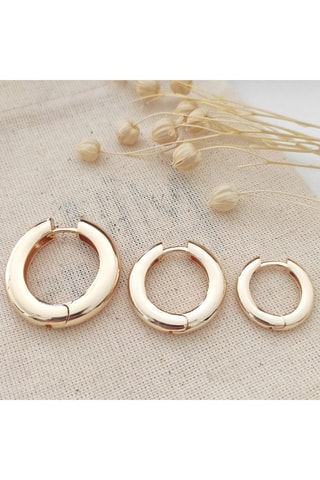 Trio de créoles - Laiton plaqué or