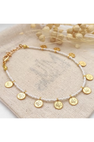 Bracelet de cheville - Laiton plaqué or