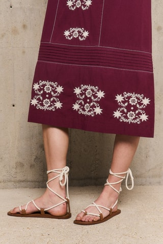 Abito salopette Marguerite - Bordeaux