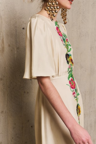 Abito lungo Dina - Beige