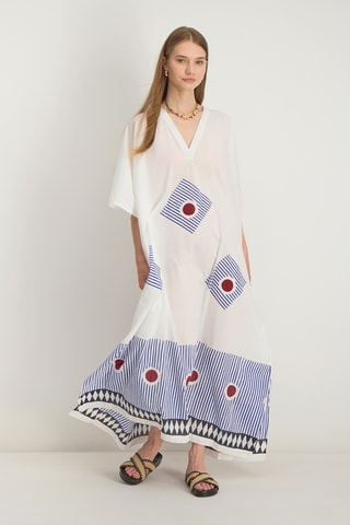 Abito lungo oversize Jessy - Marrone