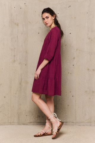 Abito a trapezio Candice - Bordeaux