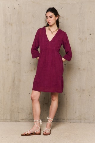 Abito a trapezio Candice - Bordeaux