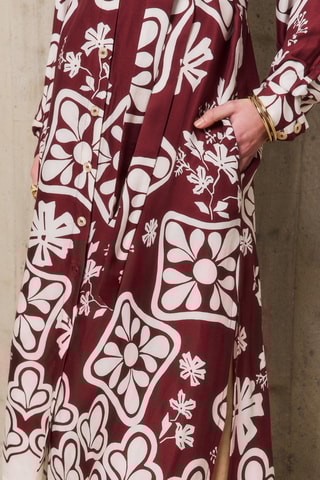 Abito a camicia Stéphanie - Bordeaux