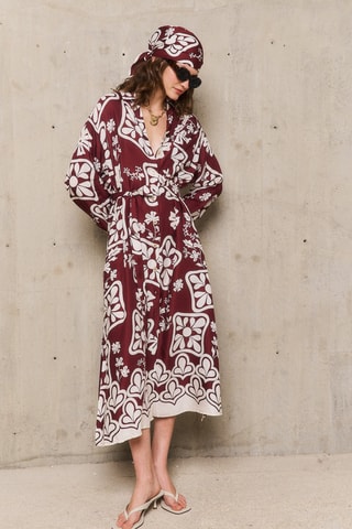 Abito a camicia Stéphanie - Bordeaux