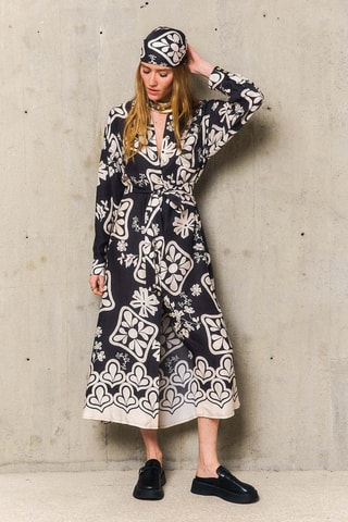 Abito a camicia Stéphanie - Nero