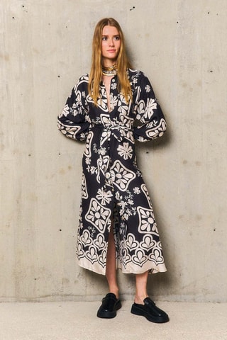 Abito a camicia Stéphanie - Nero