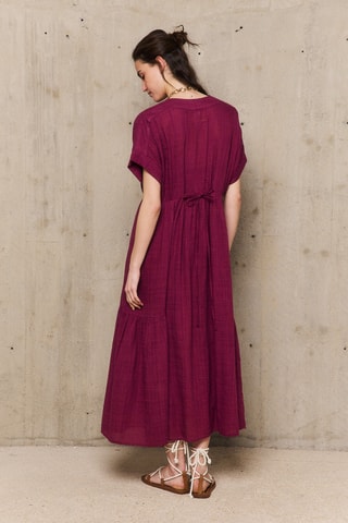 Abito midi Candice - Bordeaux