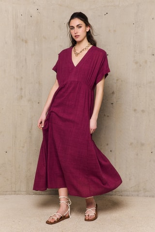 Abito midi Candice - Bordeaux