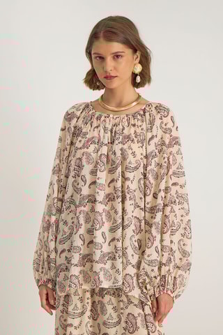 Tunica oversize Touria - Marrone