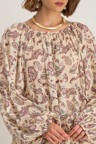 Tunica oversize Touria - Marrone