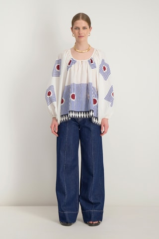 Tunica oversize Jessy - Marrone