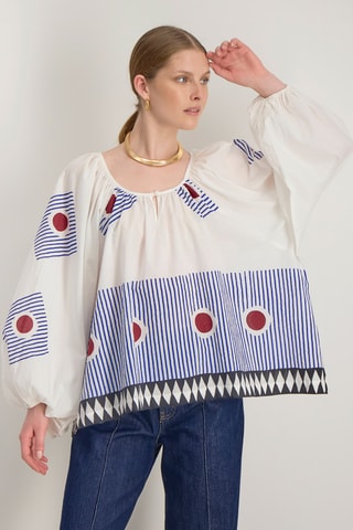 Tunica oversize Jessy - Marrone