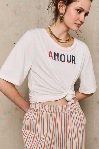 T-shirt Victoire - Bianco