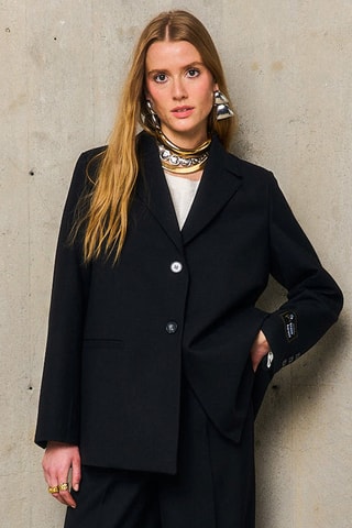 Giacca oversize in lana Chlotilde - Nero